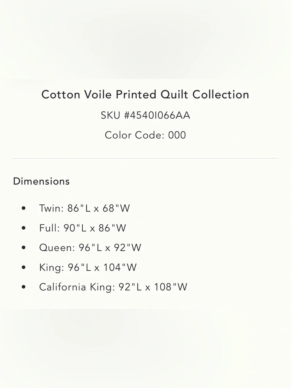 Anthropologie Cotton Voile Printed Quilt Size Queen NWT